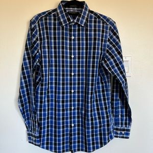 NWT Banana Republic Men’s S Camden Fit Non-Iron Checkered Button Down Shirt